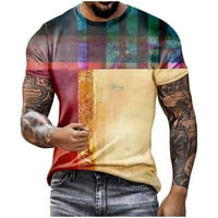 Muške majice ljetni Casual okrugli vrat 3D Print pulover sportski šorc rukavi majica Muška plaža Top bluza