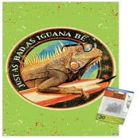 Jim Baldwin - Iguana zidni poster sa push igle, 14.725 22.375