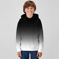 Dječaci duksevi duksevi dugih rukava gradijent boja pulover mekani topli ležerni džemperi veličine 2-3y
