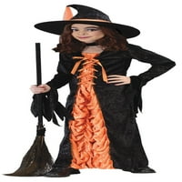 Narančasta vještica Mystic Child Halloween kostim