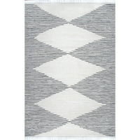 nuLOOM Gia Distressed Transitional Area Rug, 6 '7 9', plava