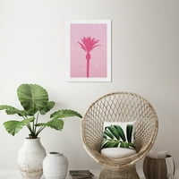 Wynwood Studio Prints Pink Palm Tree Floral and Botanical Trees Wall Art Canvas Print Pink Dark Pink 13x19