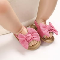 Dxhmoneyh Sandale Za Djevojčice Bowknot Meke Ljetne Cipele Na Otvorenom Prve Šetače Ravne Sandale Za Dojenčad