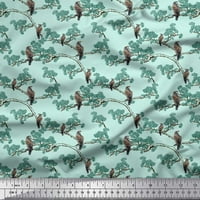 Soimoi pamučne pačje tkanine grane, Floral & Eagle Bird fabric Prints by Yard Wide