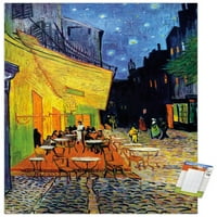 Terraka za kafiću noću Vincent Van Gogh zidni poster, 14.725 22.375