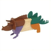 GUEDCRAFT BLOKOVI - Dinosauri Građevinski komplet, dječje kreativne igračke za učenje, blok predškolskog zgrada