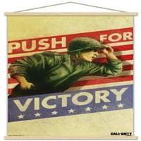 Call of Duty: WWII - Push zidni poster sa drvenim magnetskim okvirom, 22.375 34