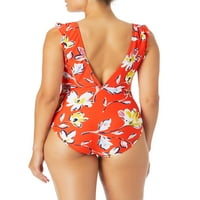 Catalina ženski Floral Flutter rukav kupaći kostim jedan komad