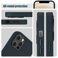 proHT Premium plava kožna torbica za iPhone Pro Max