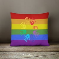 Caroline's blago gay ponos ljubavne ruke platnene tkanine ukrasni jastuk