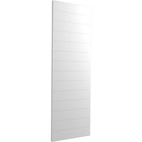 Ekena Millwork 18 W 79 H True Fit PVC horizontalna letvica modernog stila fiksne roletne, bijele