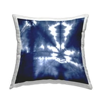 Stupell Industries Vivid Blue Tie Dye uzorak štampani jastuk za bacanje dizajn Ellie Roberts