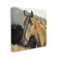 Stupell Industries Mekani jugozapadni konj portret smeđi sivi dizajn Liz Jardine, 30 30