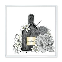 Designart 'Bouquet Of Flowers and Perfume Bottle III' tradicionalni uramljeni platneni zidni Print