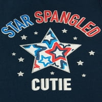 Put za slavlje djevojke za dijete Blue Star Stardled Cutie Patriot Tank top