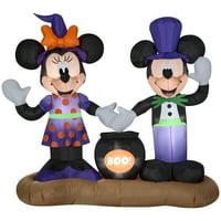 Halloween Airblown napuhavanje 4. Ft. Mickey i Minnie sa prizorom za kotlude Gemmy Industries