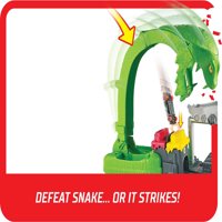 Hot Wheels City Toxic Snake Strike Challenge PlaySet sa 1: igračka za igranje i za višekratnu upotrebu