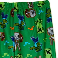 Set pidžama dugih rukava Minecraft, dvodijelni, veličine 4-12