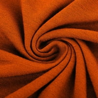 Ecqkame ženske ljetne grafičke majice na vrhu Casual kratkih rukava Valentinovo štampana Casual Top pulover majica na klirensu narandžasta S