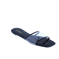 Bamboo Kick-Clear Band Slide sandala u crnoj boji