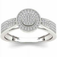 Carat T. W. Diamond 10kt zaručnički prsten od bijelog zlata