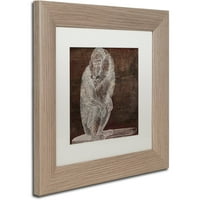 Zaštitni znak Likovna umjetnost majmun Umjetnost platna u boji Pekara bijela mat, breza okvir