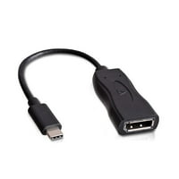 V USB video adapter USB-C muško za dizanje ženskog, crna