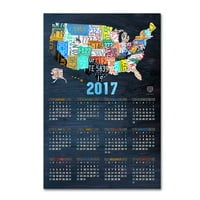 Zaštitni znak likovne umjetnosti 'kalendar' platno Art By Design Turnpike