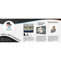 Stupell Industries visoki tropski dlanovi crne bijele fotografije sive uokvirene umjetnosti na zid, 20x16