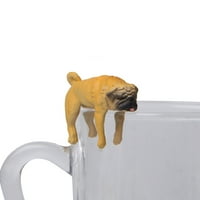 Shulemin Realistic Mini pug za pse figurice Viseći na čašicu Rim DIY bajke