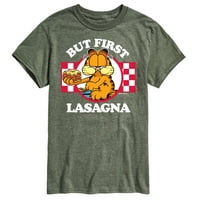 Garfield - Ali prvo, Lasagna - Muška grafička majica kratkih rukava