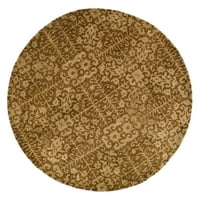 Antikviteta Katelynn Geometrijska prostirka vune, zlatna bež, 2 '3'