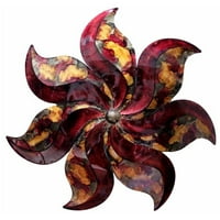 Heather Ann Creations Starburst Cvijet U Obliku Moderne Metalne Hanging Dekorativni Zid Panel