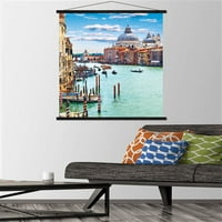 Vremenske vizije - kanali Venecijanski zidni poster sa drvenim magnetskim okvirom, 22.375 34