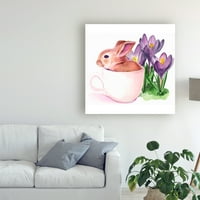 Zaštitni znak likovne umjetnosti 'Bunny Crossing I' umjetnost na platnu Jennifer Paxton Parker