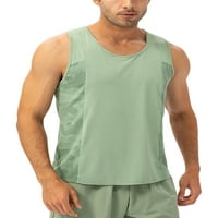 GLONME MENS Quick Suwy Baggy Tank Top Ležerne vježbe Ljetni vrhovi majica majica plaže