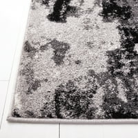 Adirondack Ladonna apstraktna područja tepiha, siva crna, 11 '15'