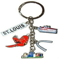 St. Louis Charm suvenir Privjesak za ključeve s ikonama St Louisa