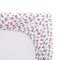 Betsey Johnson Teeny Tiny Roses Pink Twin Sheet Set