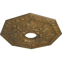 Ekena Millwork 18 od 1 2 ID 1 2 P Nottingham stropni medaljon, ručno oslikano trljanje bronza