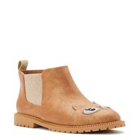 Wonder Nation Toddler Girls Owl Chelsea Boot, Veličine 7-12