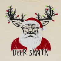 Holiday Time Boys Ekskluzivne Božićne Grafičke Majice Sa Dugim Rukavima 2-Pack, Veličine 4 - & Plus