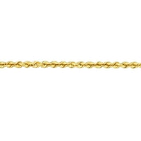 14k žuto zlato ženski 10 lanac sa šupljim užetom
