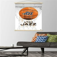 Utah jazz - kapa za košarkaš sa drvenim magnetnim okvirom, 22.375 34