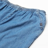 Chic ženske komforne kolekcije skutera elastične strugove hlače
