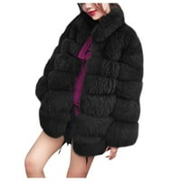 Giligiliso Ženska jakna za pamučnu odjeću odijela ženska modna rever u obliku plišanog kaput kardigan
