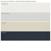 Prilagođena izraza Kolekcija, bežična soba zamračenje valjka, plava, 3 4 širina 48 Dužina