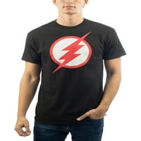 Muška Dc Comics Flash munja udara TV Logo grafički T-shirt