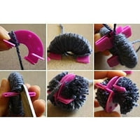 Alati za pletenje Pompon Set Fluff Ball Weaver Needle Craft Komplet alata za šešire šalove Odjeća pleteni zanati od šešira