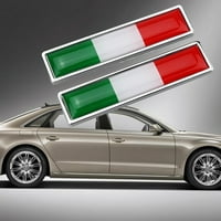 Ykohkofe styling naljepnica za automobil DIY amblem Car Nacionalna italijanska zastava metalni vanjski